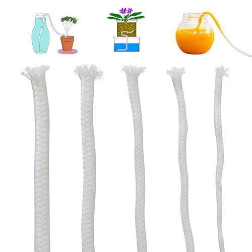 ORIMERC Self-Watering Wick Rope, 5 Mixed Diameters, 30 ft