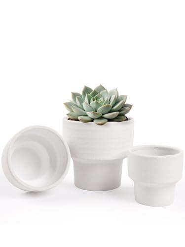 INGOFIN Ceramic Cachepot Set of 3 (4, 5, 6 in)