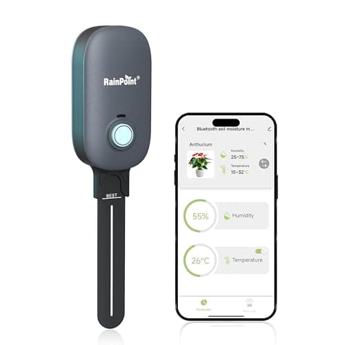 RainPoint Bluetooth 2-in-1 Soil Moisture and Air Temperature Sensor