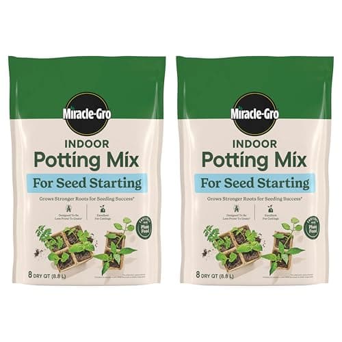 Miracle-Gro Indoor Potting Mix for Seed Starting, 8 qt (2-Pack)