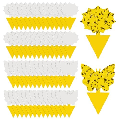 Cleanuper Yellow Sticky Gnat Traps, 58 Pack