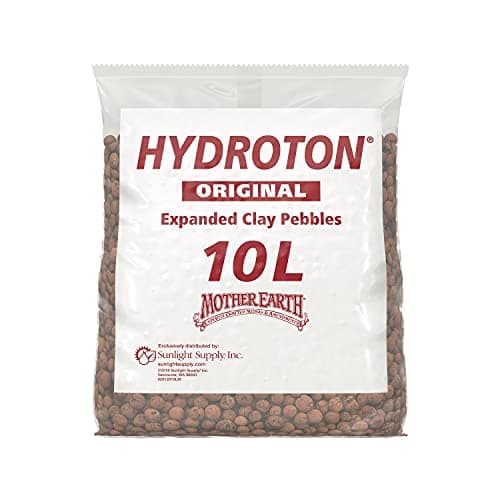 Mother Earth Products Mother Earth Hydroton Original Expanded Clay Pebbles, 10 Liter