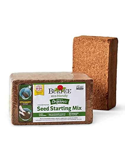 Burpee Organic Coconut Coir Seed Starting Mix, 16 qt