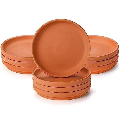 Suwimut Terracotta Plant Saucers, 6 in, 10 Pack