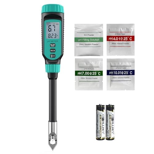 Tadeto Digital Soil pH Tester with Calibration Powder