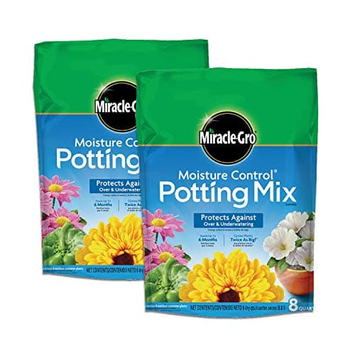 Miracle-Gro Moisture Control Potting Mix, 8 qt (2-Pack)