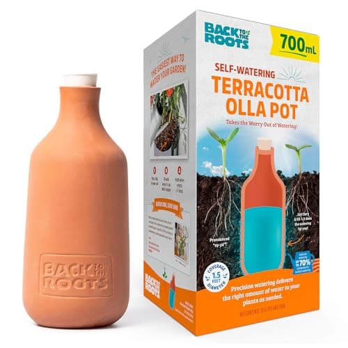 Back to the Roots Self-Watering Terracotta Olla Pot, 700 ml